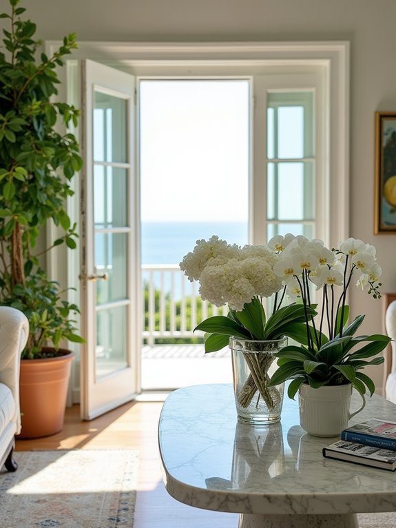 fresh blooms coastal elegance
