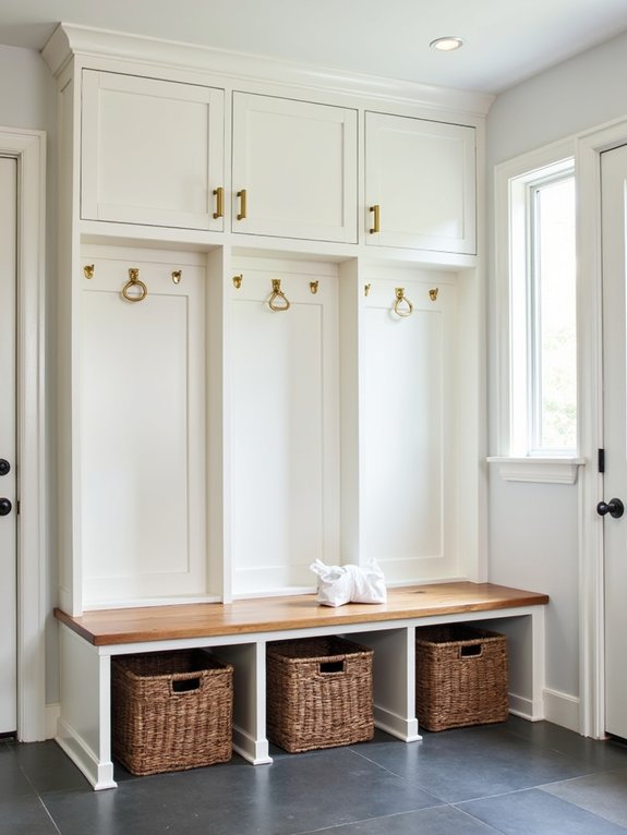 functional family mudroom design