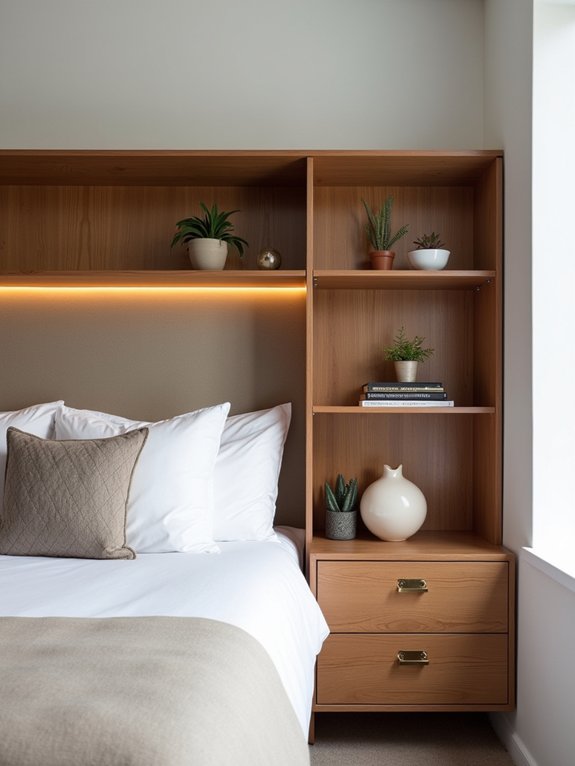 functional hidden storage headboards