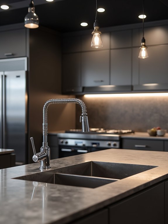 functional industrial kitchen fixtures