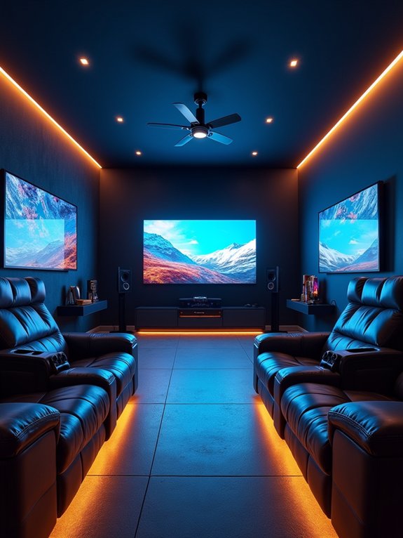 futuristic tech infused sanctuary