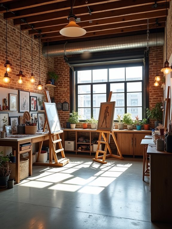 garage art studio transformation