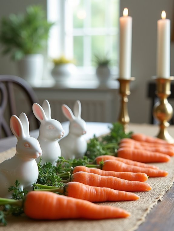 garden fresh carrot centerpiece arrangement