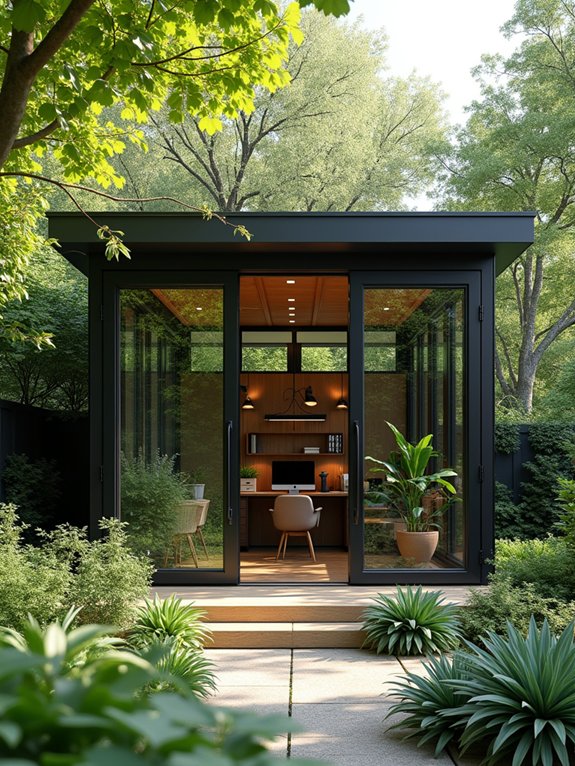 garden office work escape