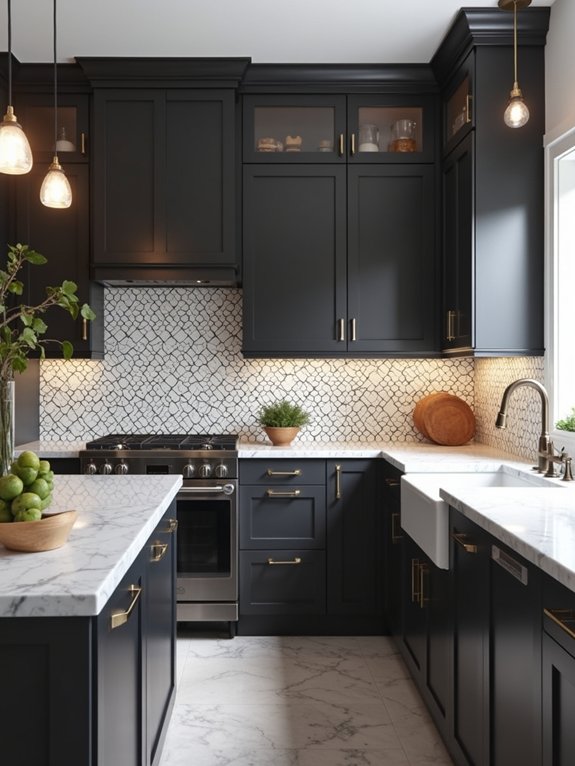 geometric black and white elegance