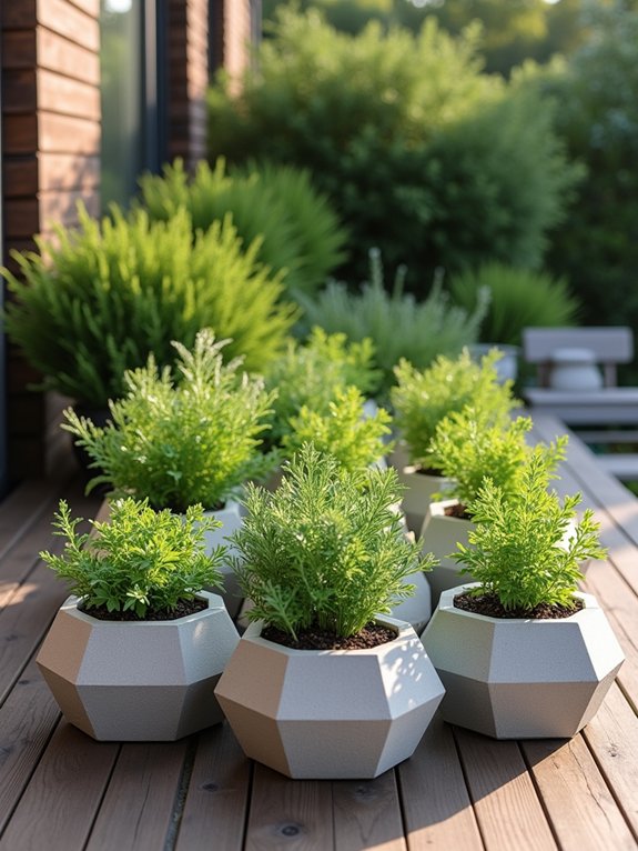 geometric herb garden design