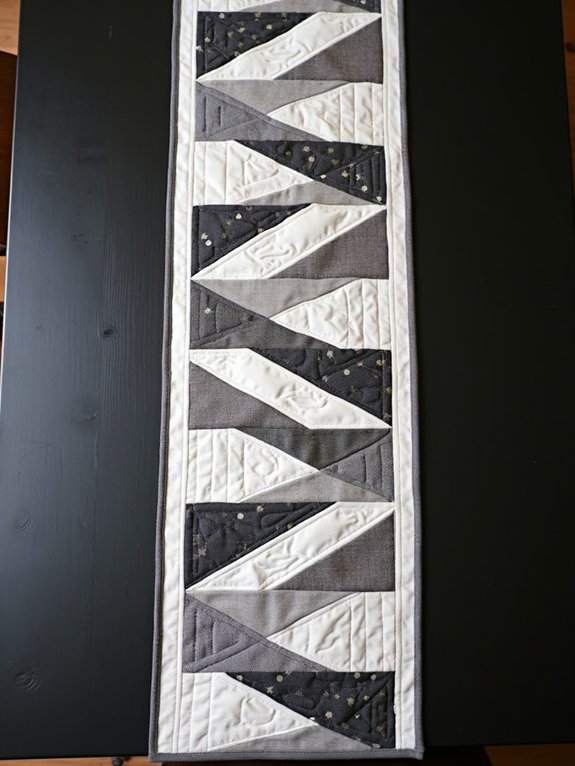 geometric holiday table decor