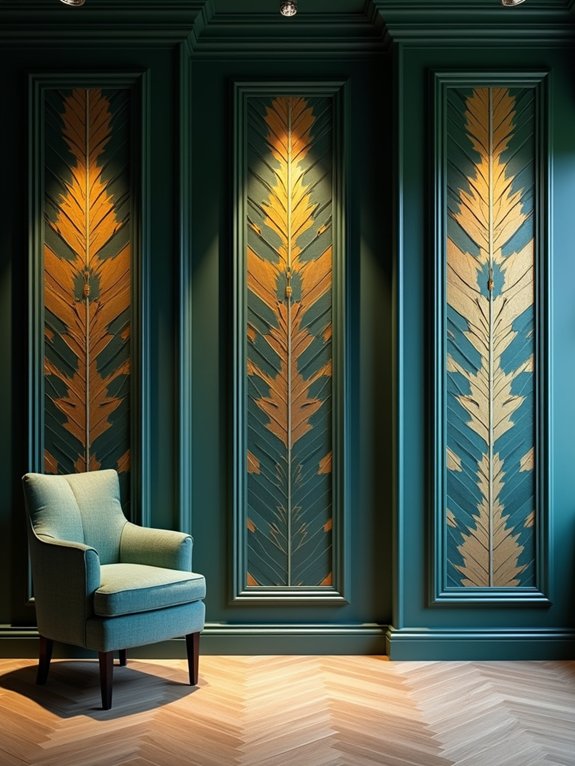 geometric patterns enhance interiors