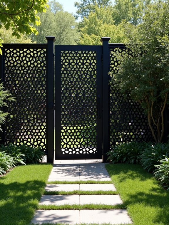 geometric privacy screens enhance beauty