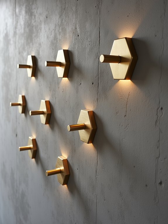 geometric wall mount storage