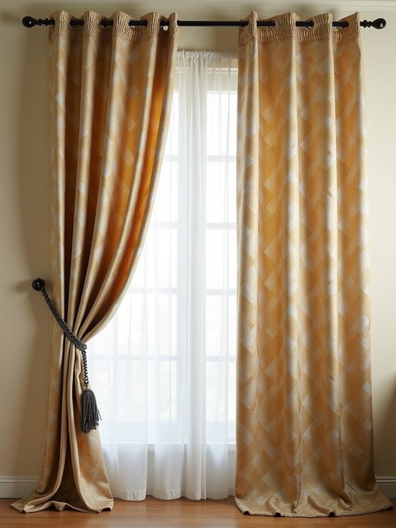 glamorous art deco curtains