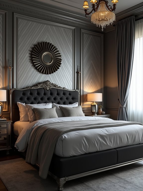 glamorous grey art deco revival
