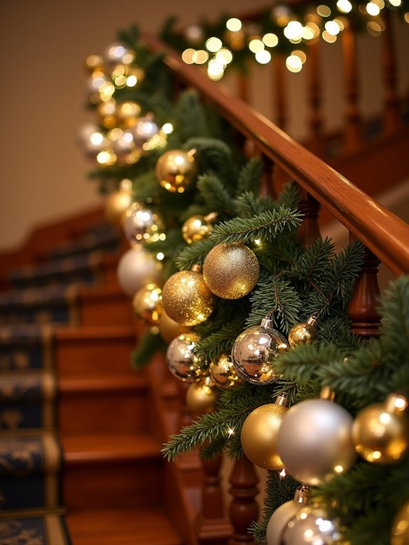 glamorous metallic ornament clusters