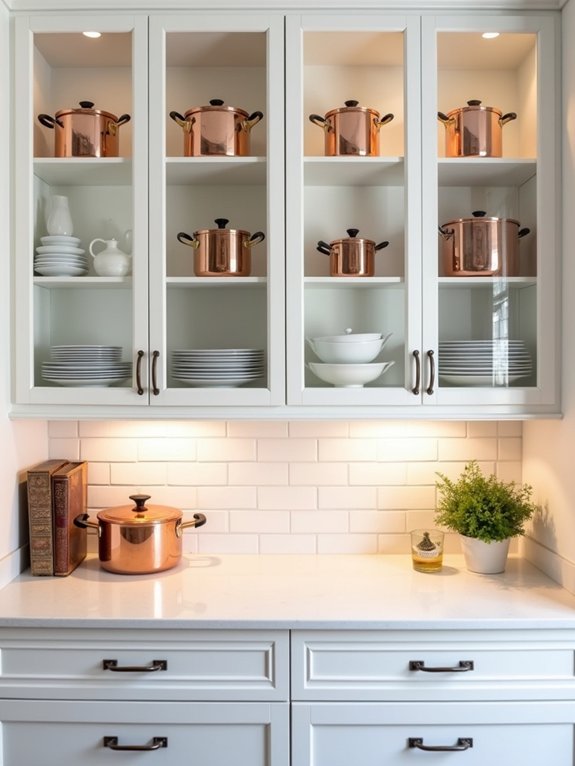 glass front cabinet transformation
