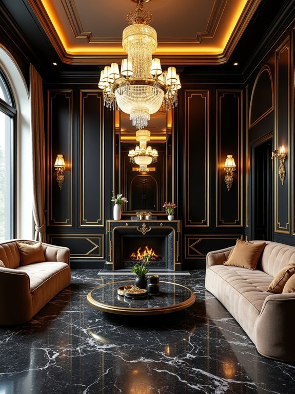 gold and black elegance