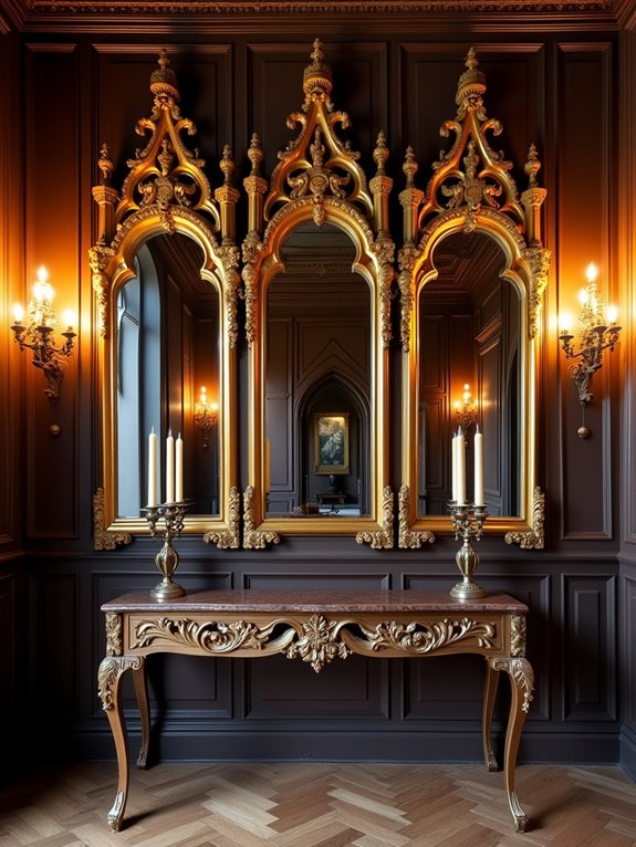 gothic antique mirror elegance