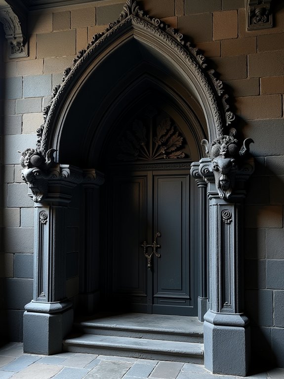 gothic archways and doors