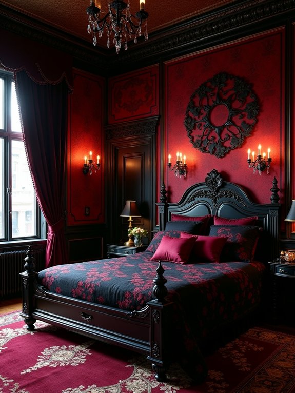 gothic elegance through wallpaper