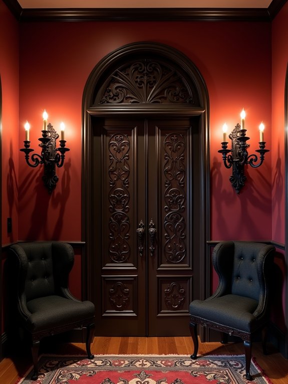 gothic elegance through wrought iron