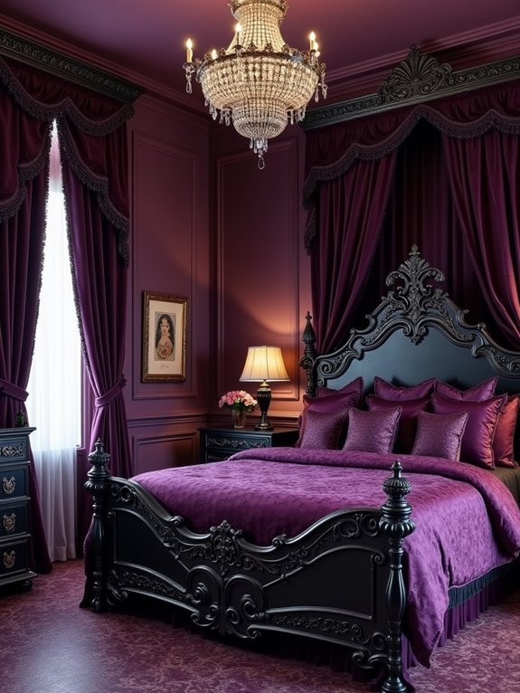 gothic elegance with deep colors
