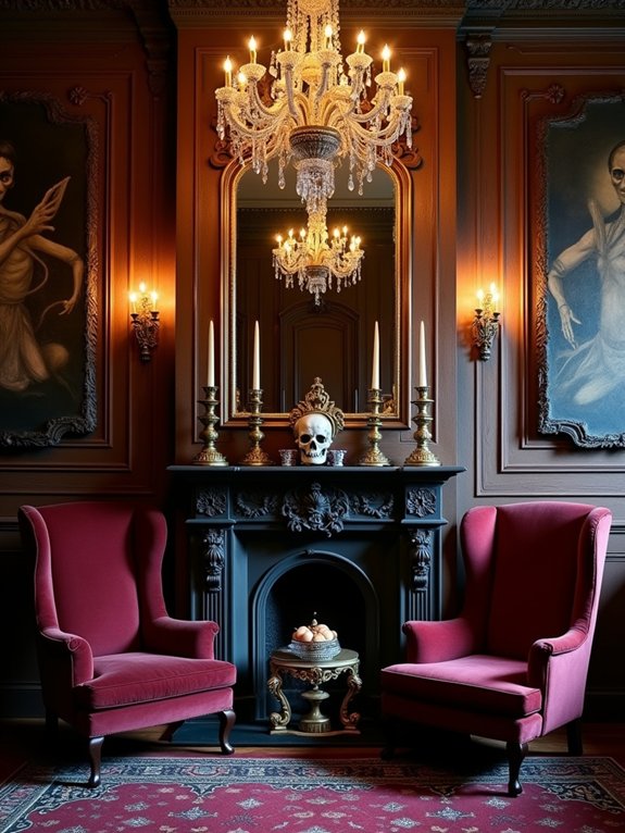 gothic elegance with haunting charm