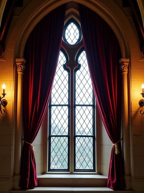 gothic inspired elegant window treatments