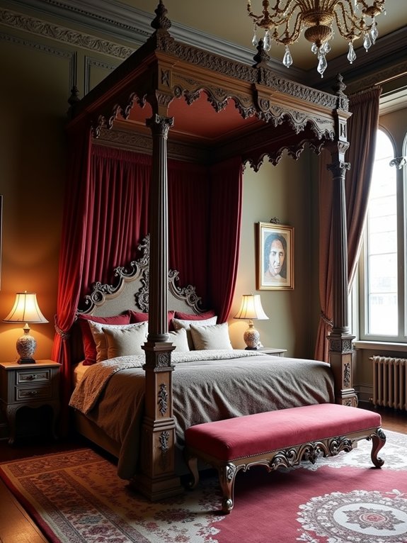 gothic sculptures enhance atmosphere