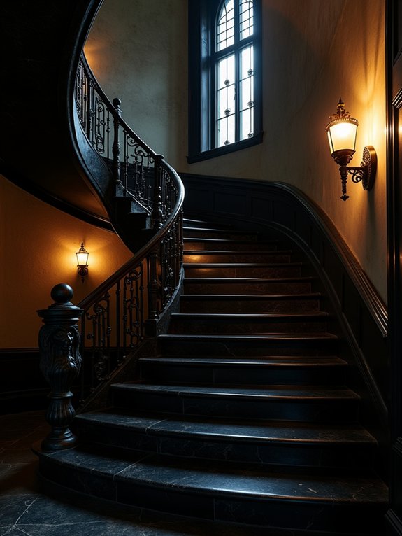 gothic staircase architectural details