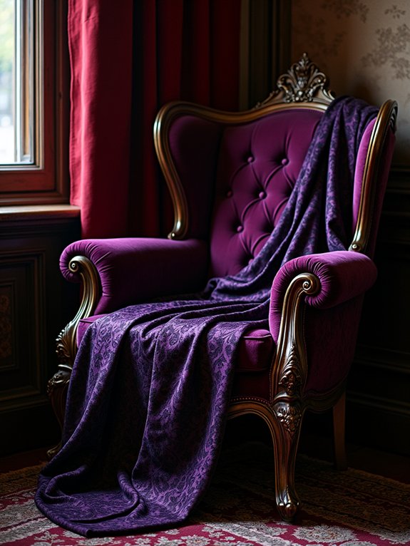 gothic textiles enhance elegance