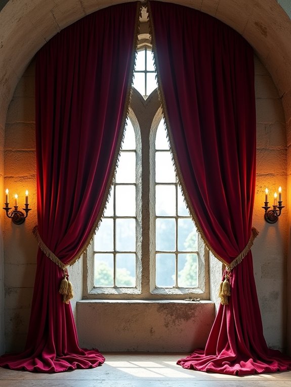 gothic velvet window treatments