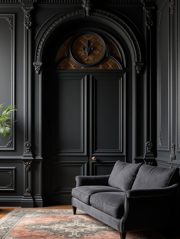 gothic wall panels moldings