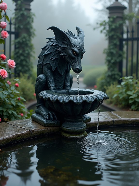 gothic water features elegance