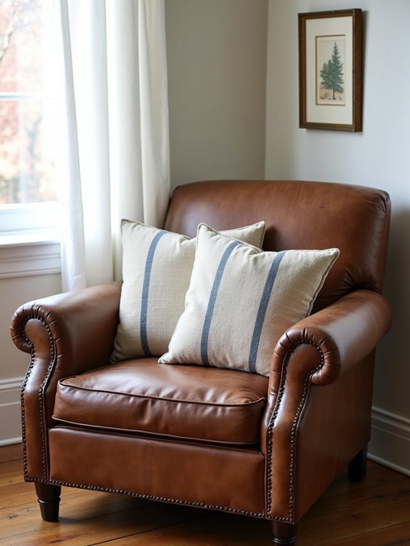 grain sack farmhouse decor