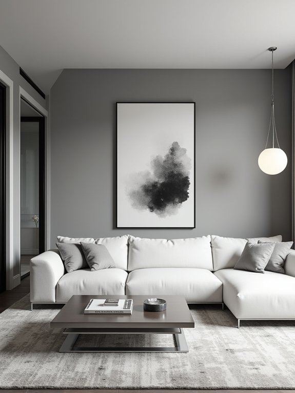 gray and white elegance