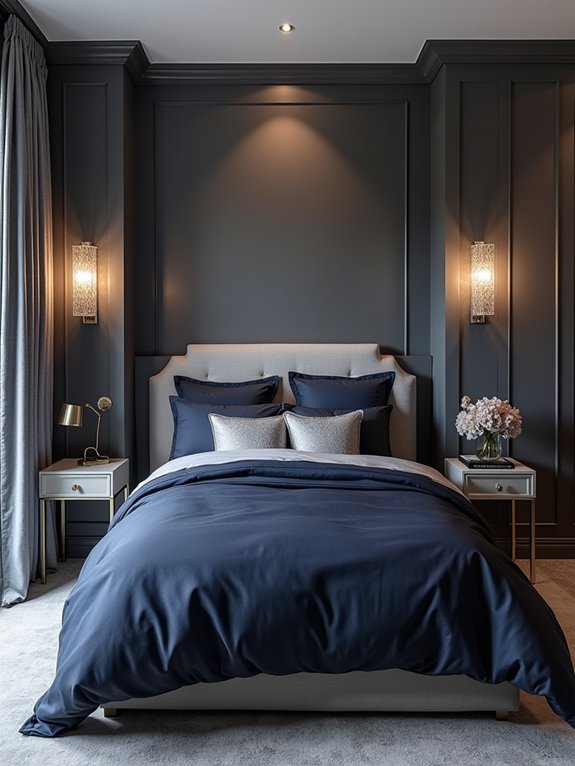 grey and navy elegance