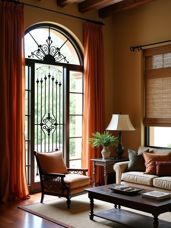 hacienda style window treatments enhance