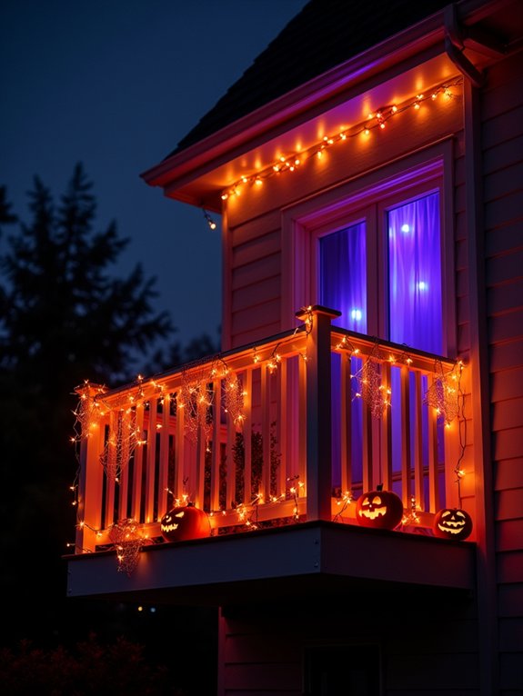halloween balcony light transformation