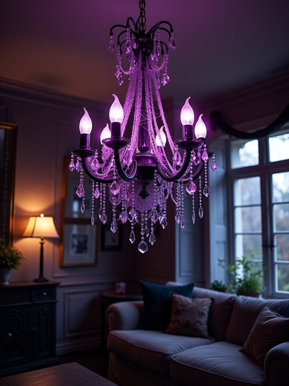 halloween chandelier decoration ideas