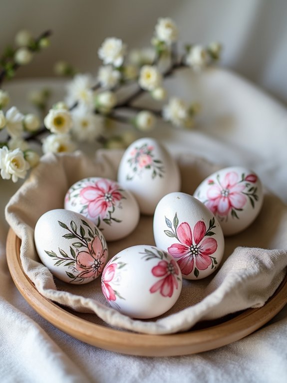 hand painted easter egg collection