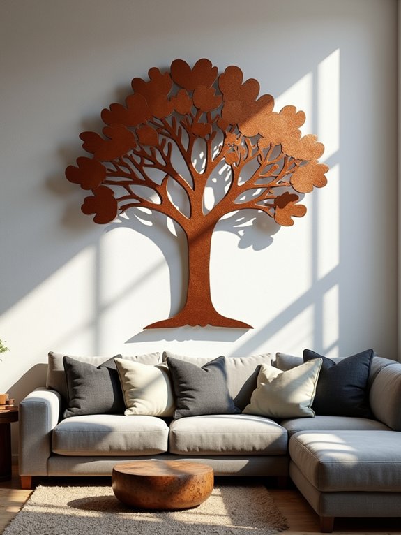 handcrafted metal wall sculptures