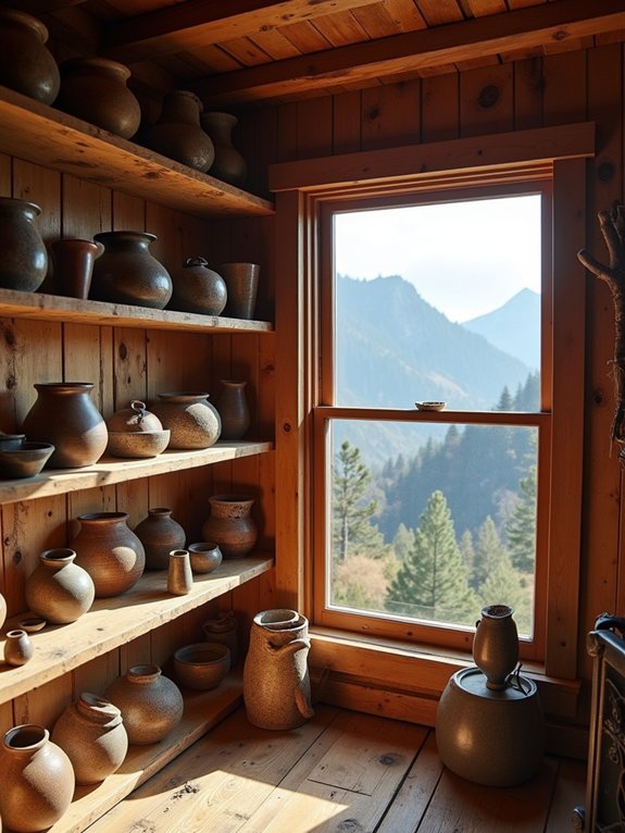 handcrafted pottery for cabins