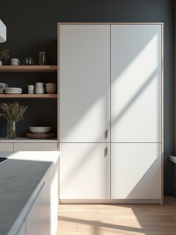 handle free modern cabinetry elegance