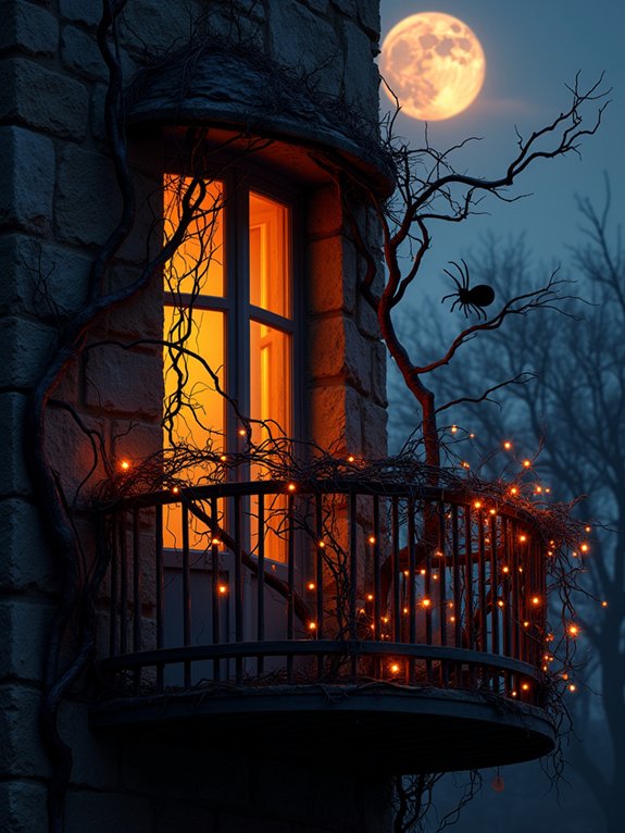 haunted balcony decoration ideas
