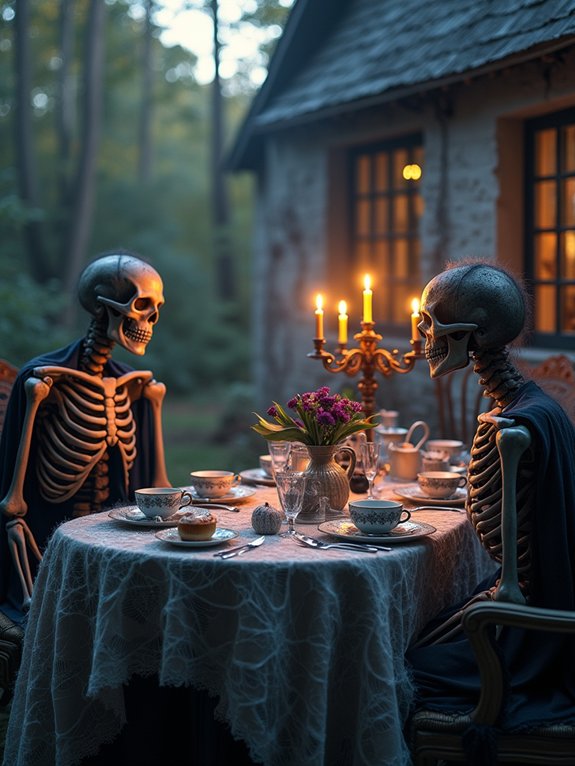 haunted vintage tea party