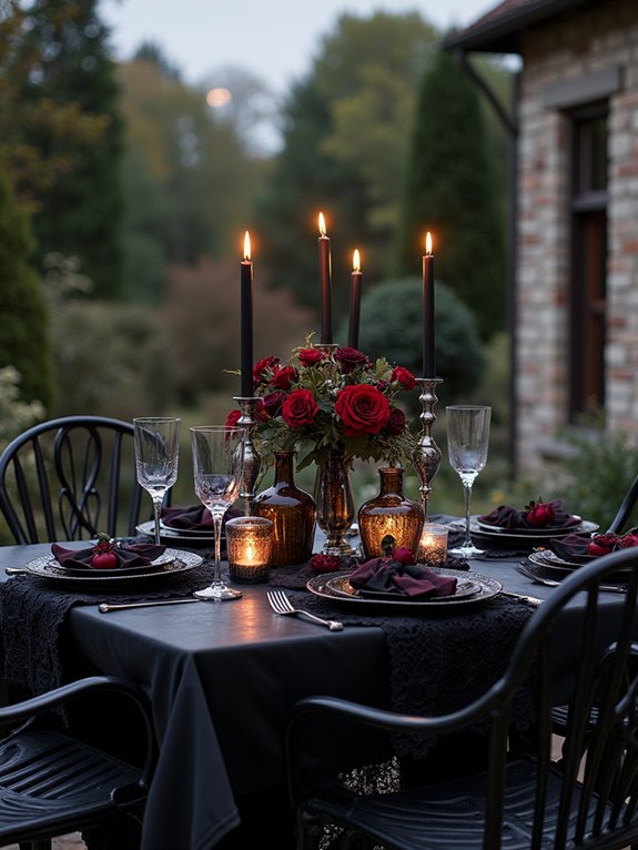 hauntingly elegant dining space