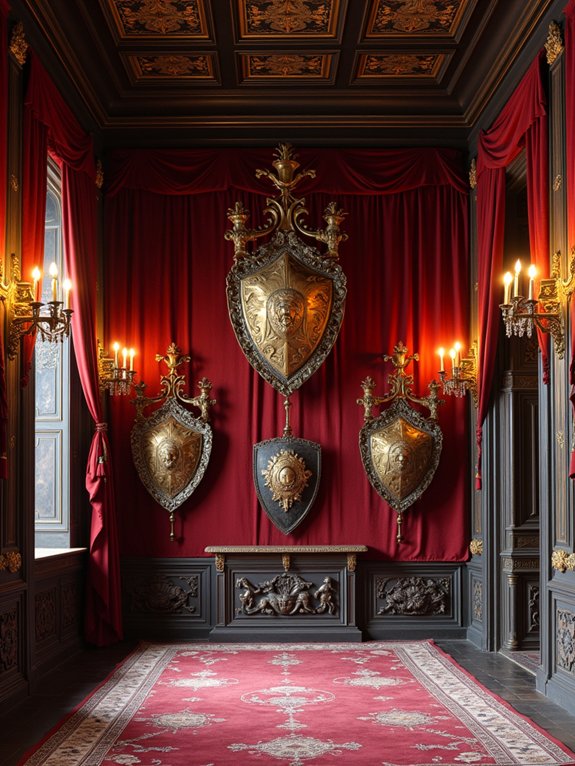 heraldic shields embody heritage