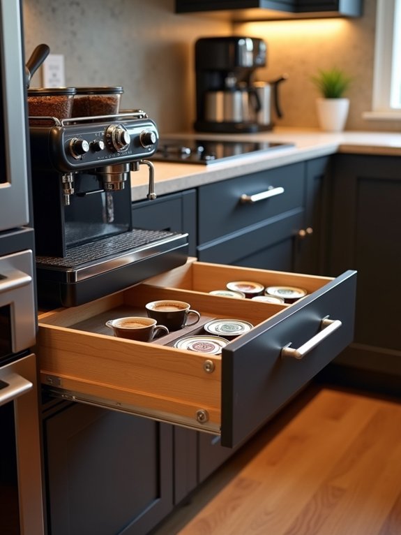 hidden space for coffee