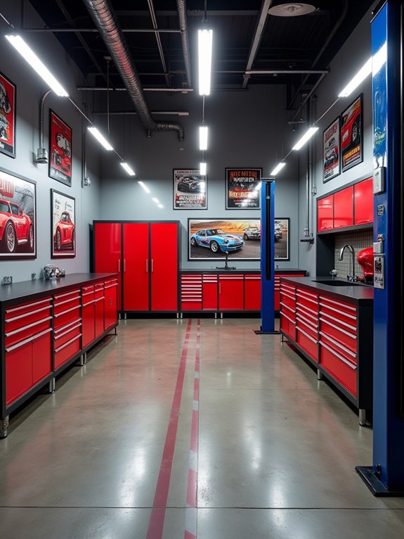 high octane racing garage decor
