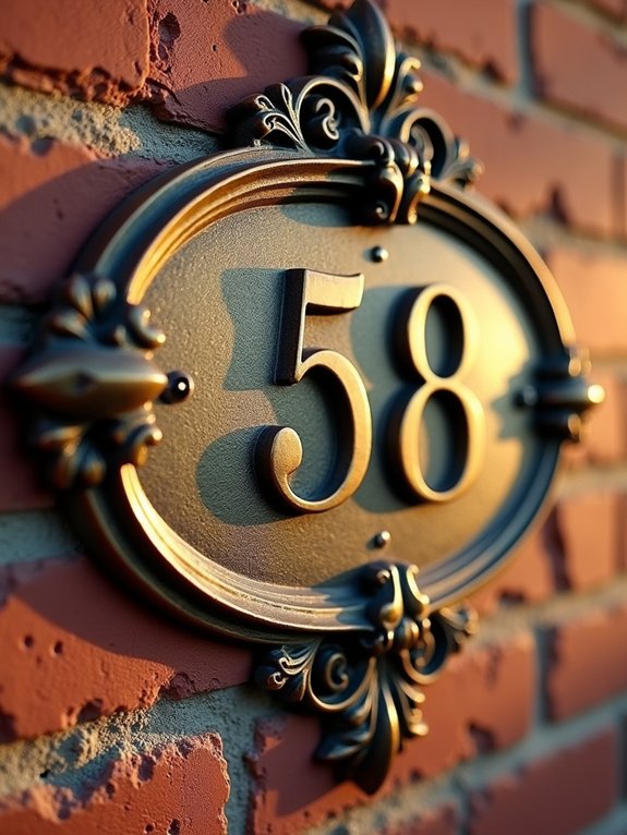 historical charm house numbers