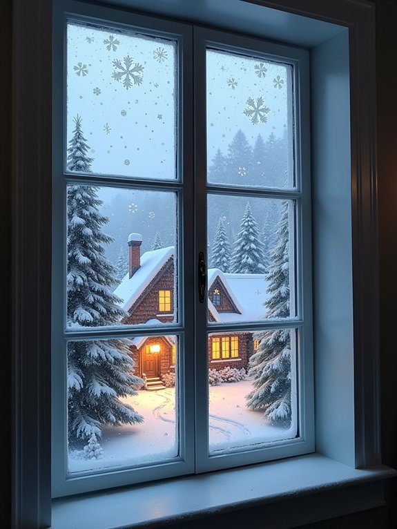 holiday window painting ideas